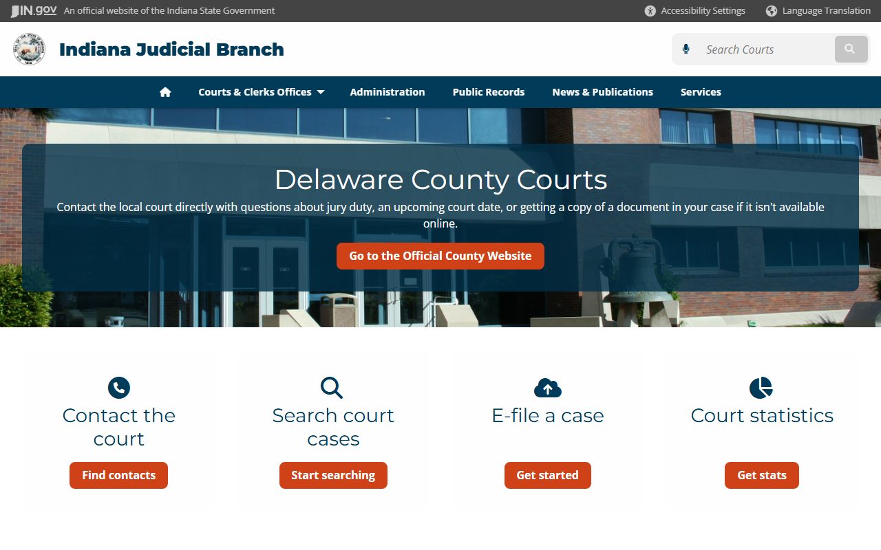 Delaware County Indiana felony records Sheriff Office resources