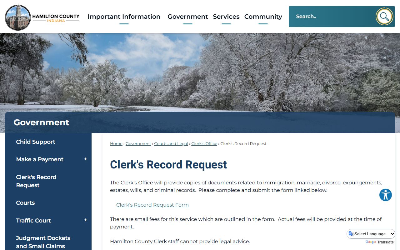 Hamilton County Indiana felony records Sheriff and Clerk search resources