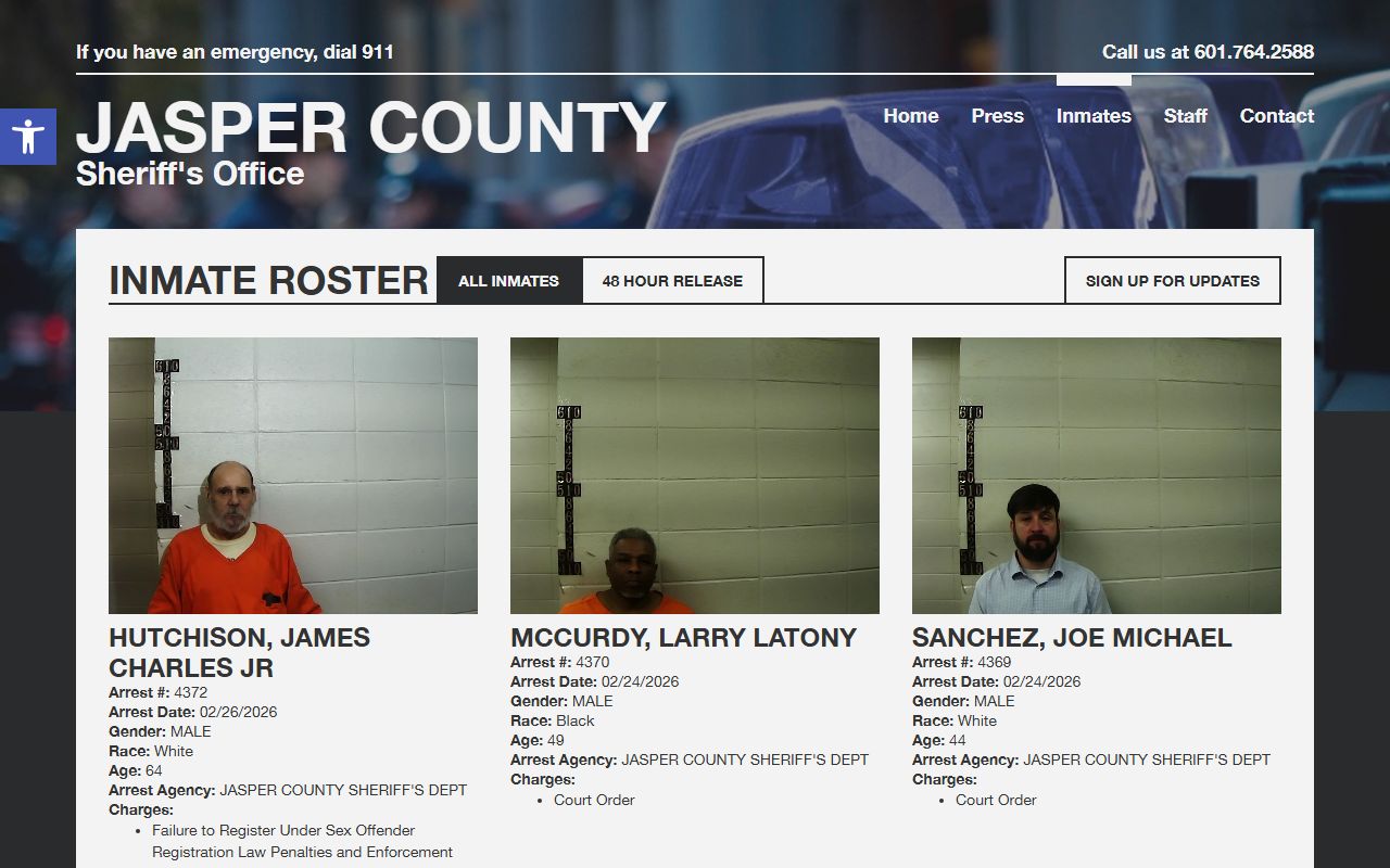 Jasper County Indiana felony records clerk and Sheriff resources