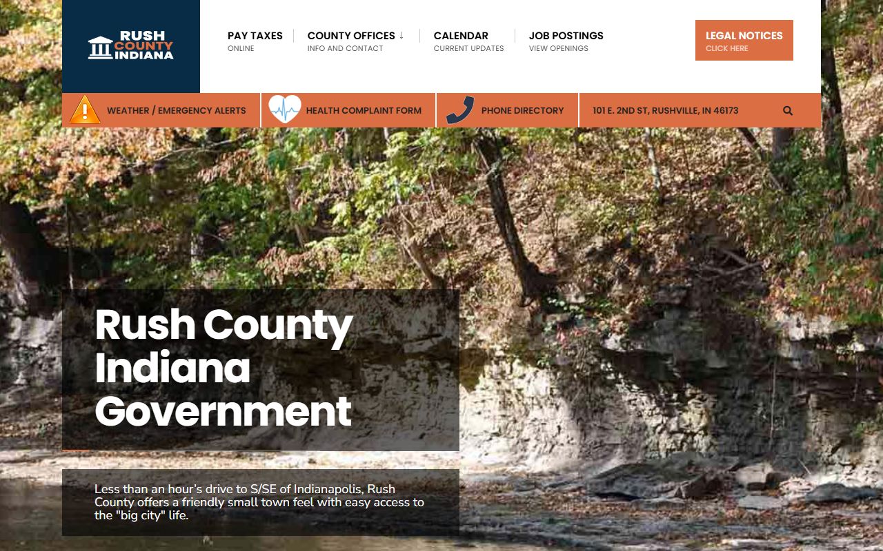 Rush County Indiana felony records Sheriff Office in Rushville