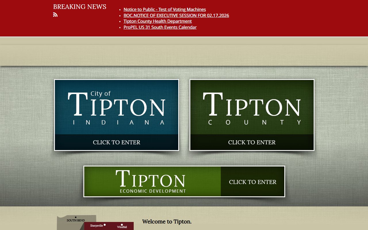 Tipton County Indiana felony records Sheriff Office county government portal
